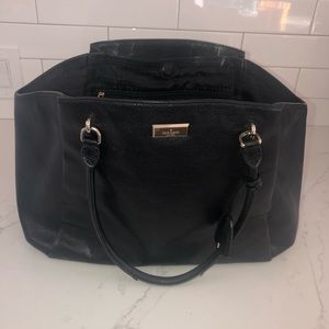 Kate Spade Large Black Pebbled Leather Bag